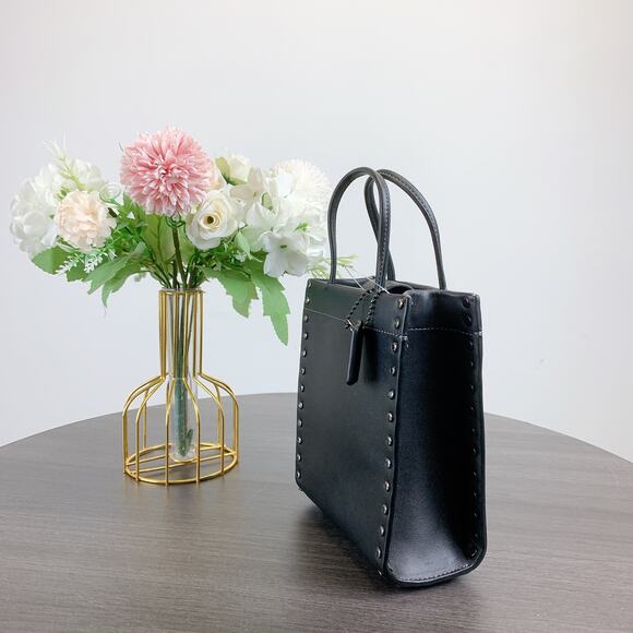 Coach CE729 Mini Cashin Tote With Crystal Rivets IN BLACK - Picture 4 of 9